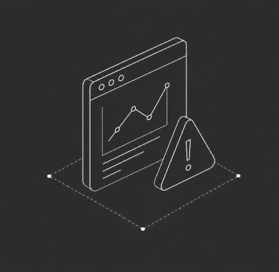 Illustration of laptop with security analytics chart