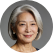 Circular profile photo of a female team member