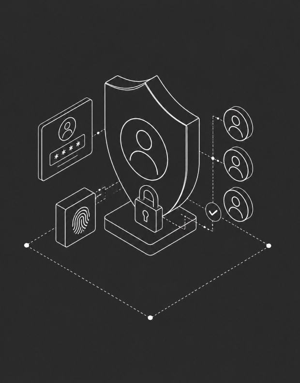 Isometric illustration representing a technology feature